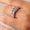 Load image into Gallery viewer, Leaves Diamond Band Ring, 14k Solid Gold, Statement Ring, Round and Baguette Natural Diamond, Crown Wrap Bypass Ring, Gift For Her
