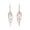 Load image into Gallery viewer, Triple Hoop Diamond Dangle Earrings, 14k Solid Gold, Natural Diamonds, Oval Drop Earrings, Cocktail Statement Dangler
