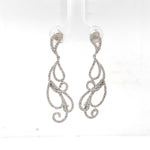 Load image into Gallery viewer, Dangle Diamond Earrings In 14k Solid Gold, Chandelier Earrings With Natural Diamonds, Ready To Ship, Women&#39;s Day Gift
