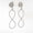 Load image into Gallery viewer, Dangle Diamond Earrings In 14k Solid Gold, Infinity Loop Earrings With Natural Diamonds, Ready To Ship, Women&#39;s Day Gift
