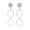 Load image into Gallery viewer, Dangle Diamond Earrings In 14k Solid Gold, Infinity Loop Earrings With Natural Diamonds, Ready To Ship, Women&#39;s Day Gift
