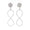 Load image into Gallery viewer, Dangle Diamond Earrings In 14k Solid Gold, Infinity Loop Earrings With Natural Diamonds, Ready To Ship, Women&#39;s Day Gift
