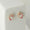 Load image into Gallery viewer, Unicorn Diamond Stud Earrings, 14k Solid Gold, Natural Diamond, Pink Enamel Everyday Earring, Gift For Toddler/Kids/Girls, Ready To Ship
