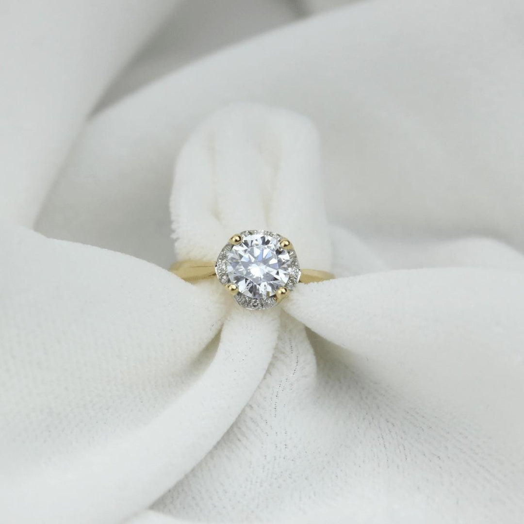 Solitaire Engagement Ring, 14k Solid Gold, Engagement Ring, Natural Diamonds, Wedding Bridal Ring, Gift For Her