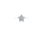 Load image into Gallery viewer, Star Diamond Ring, 14k Solid Gold, Natural Diamonds, Everyday Stackable Ring, Celestial Jewelry, Ready To Ship, Women's Day Gift
