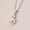 Load image into Gallery viewer, Pearl Diamond Pendant Necklace, 14k Solid Gold,  Natural Diamonds, Gemstones Solitaire Jewelry, Minimalist Stacking Pendant, Bridal Necklace
