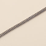 Load image into Gallery viewer, Blue Sapphire Natural Diamond Wedding Tennis Bracelet: 14K Solid Gold Eternity Stackable Jewellery, Certified Jewelry
