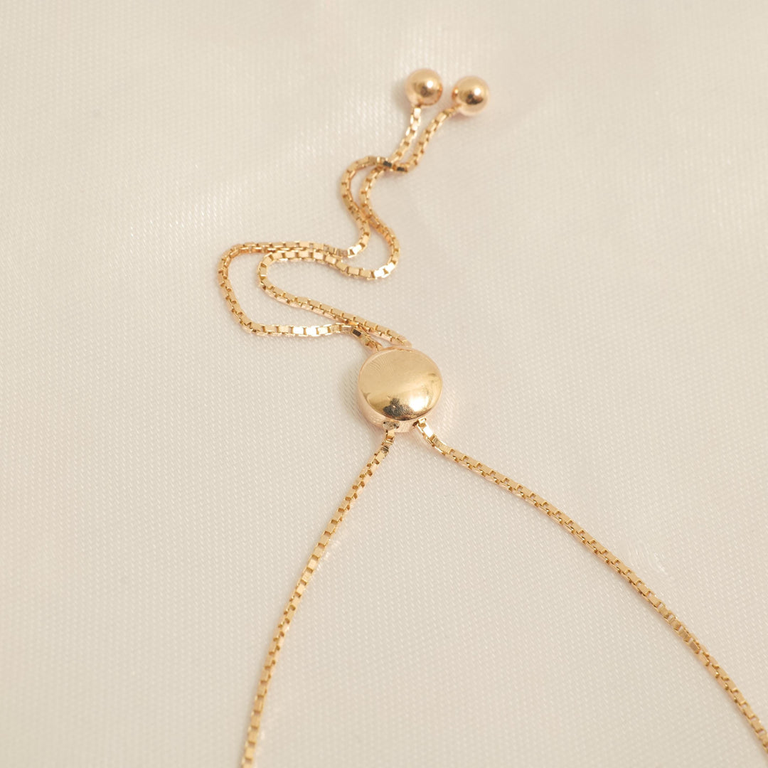 Pavé Orb Natural Diamond Bolo Bracelet: 14k Solid Gold Adjustable Bracelet, IGI Certified, Ready To Ship