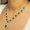 Load image into Gallery viewer, Halo Oval Emerald Diamond Necklace, 14k Solid Gold, Natural Diamonds, Bridal Statement Green Gemstone Necklace, Wedding Cluster Jewelry
