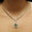 Load image into Gallery viewer, Halo Emerald Diamond Necklace, 14k Solid Gold, Natural Diamonds, Gemstone Bridal Art Deco Jewelry, Statement Wedding Neckalce

