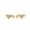 Load image into Gallery viewer, Diamond Clover Huggie Kids Earrings, 14k Solid Gold, Natural Diamonds, Kids jewelry,   Everyday Hoops, Gift for toddlers, girls and kids
