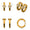 Load image into Gallery viewer, Diamond Clover Huggie Kids Earrings, 14k Solid Gold, Natural Diamonds, Kids jewelry,   Everyday Hoops, Gift for toddlers, girls and kids
