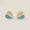 Load image into Gallery viewer, Heart Diamond Kids Earrings, 14k Solid Gold Enamel Studs, Natural Diamond, Minimalistic Everyday jewelry, Gift for toddlers, girls, and kid
