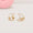 Load image into Gallery viewer, Moon and Star Diamond Kids Earrings, 14k Solid Gold, Natural Diamond, Minimalist Celestial Enamel Jewelry, Gift for toddlers, girls, and kid
