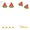 Load image into Gallery viewer, Kids Watermelon Diamond Earrings, 14k Solid Gold, Colorful Enamel Studs, Natural Diamonds, Gift for toddlers/girls/kids, Ready To Ship
