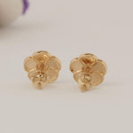 Load image into Gallery viewer, Kids Flower Diamond Earrings, 14k Solid Gold, Natural Diamonds, Colorful Enamel Petals Studs, Gift for girls, Ready To Ship, HRD Certified
