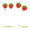 Load image into Gallery viewer, Strawberry Diamond Kids Studs, 14k Solid Gold, Natural Diamond, Enamel Fruit Earrings, Everyday Jewelry, Gift for toddlers, girls and kids
