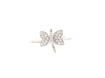 Load image into Gallery viewer, Dragonfly Diamond Ring, 14k Solid Gold, Natural Diamonds, Animal Ring, Insect Jewelry, Everyday Stackable Jewelry, Ready To Ship

