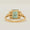 Load image into Gallery viewer, Emerald Diamond Ring, Gemstone Engagement Ring, 14K Solid Gold, Natural Diamonds, Wedding Promise Ring, Statement Ring, Gift For Her
