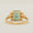 Load image into Gallery viewer, Emerald Diamond Ring, Gemstone Engagement Ring, 14K Solid Gold, Natural Diamonds, Wedding Promise Ring, Statement Ring, Gift For Her
