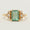 Load image into Gallery viewer, Emerald Diamond Ring, Gemstone Engagement Ring, 14K Solid Gold, Natural Diamonds, Wedding Promise Ring, Statement Ring, Gift For Her
