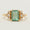 Load image into Gallery viewer, Emerald Diamond Ring, Gemstone Engagement Ring, 14K Solid Gold, Natural Diamonds, Wedding Promise Ring, Statement Ring, Gift For Her
