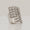 Load image into Gallery viewer, Check Design Cocktail Ring, 14k Solid Gold, Natural Diamonds, Patterned Gold Ring, Triple Shank Statement Ring, Ready To Ship, IGI Certified
