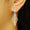 Load image into Gallery viewer, Abstract Dangle Diamond Earrings, 14k Solid Gold, Natural Diamonds, Geometric Linear Jewelry, Modern Statement Jewelry, Bridal Danglers
