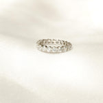 Load image into Gallery viewer, Round Diamond Eternity Band Ring, 14k Solid Gold, Supporting Wedding Band, Natural Diamonds, Stacking Everyday Jewelry, Gift For Her
