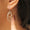 Load image into Gallery viewer, Triple Hoop Diamond Dangle Earrings, 14k Solid Gold, Natural Diamonds, Oval Drop Earrings, Cocktail Statement Dangler
