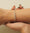 Load image into Gallery viewer, Solitaire Diamond Cuff Bracelet, 14k Solid Gold, Natural Diamonds, Stackable Bangle Bracelet, Minimalist Statement Jewelry
