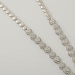 Load image into Gallery viewer, Halo Heart Drop Diamond Necklace, 14k Solid Gold, Natural Diamonds, Bridal Statement Necklace, Cluster Valentine Wedding Jewelry
