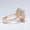 Load image into Gallery viewer, Baguette Cluster Diamond Ring, 14k Solid Gold, Natural Diamond, Two-Toned Illusion Ring, Statement Halo Ring, Ready To Ship, IGI Certified
