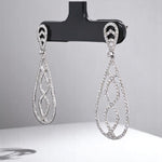 Load image into Gallery viewer, Dangle Diamond Earrings In 14k Solid Gold, Teardrop Chandelier Earrings With Natural Diamonds, Ready To Ship, Women&#39;s Day Gift
