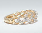 Load image into Gallery viewer, Weave Design Diamond Ring, 14K Solid Gold, Natural Diamonds, Criss Cross Band, Statement Ring, Woven Everyday Band, Gift For Her
