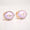 Load image into Gallery viewer, Eye shape Diamond Stud Earrings with Pink Enameling in 14k Solid Gold, Marquise &amp; Round Natural Diamonds, Ready To Ship, Women&#39;s Day Gift
