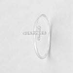 Load image into Gallery viewer, Cross Diamond Ring, 14k Solid Gold, Natural Diamonds, Minimalist Religious Ring, Handmade Dainty Cross Band, Ready To Ship
