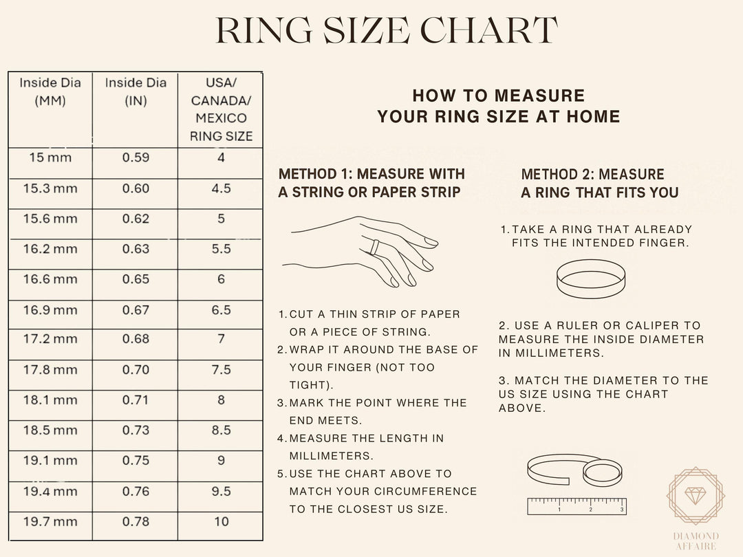 Double Band Diamond Ring In 14K Solid Gold, Baguette & Round Diamonds, Centre Open Ring With Natural Diamonds, Gift For Her