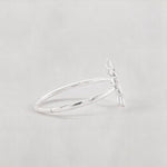 Load image into Gallery viewer, Anchor Wheel Diamond Ring, 14k Solid Gold, Natural Diamonds, Everyday Stackable Jewelry, Ready To Ship, Women&#39;s Day Gift
