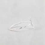 Load image into Gallery viewer, Anchor Wheel Diamond Ring, 14k Solid Gold, Natural Diamonds, Everyday Stackable Jewelry, Ready To Ship, Women's Day Gift
