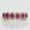 Load image into Gallery viewer, Oval Ruby Halo Diamond Ring, 14k Solid Gold, Natural Diamond, Half Eternity Band, Gemstone Cocktail Ring, Two Tone Wedding Statement Ring

