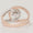 Load image into Gallery viewer, Floral Gold Diamond Ring, 14k Solid Gold, Natural Diamonds, Split Band Open Ring, Dual Tone Ring, Gift for Her
