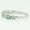 Load image into Gallery viewer, Emerald Half Eternity Diamond Band Ring, 14k Solid Gold, Natural Diamond, Gemstone Stacking Ring, Everyday Minimalist Jewelry, Gift for Her

