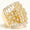 Load image into Gallery viewer, Celestial Diamond Ring, 14k Solid Gold, Natural Diamonds, Cage Statement Ring, Cocktail Ring,  Wide Band Mesh Setting, Gift for Her

