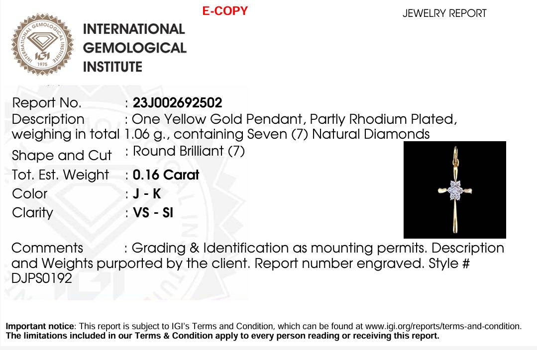 Cross Flower Diamond Pendant, 14k Solid Gold, Natural Diamonds, IGI Certified, Religious Adjustable Necklace, Everyday Jewelry, Gift For Her