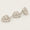 Load image into Gallery viewer, Three Heart Diamond Pendant, 14k Solid Gold, Natural Diamond, Halo Cluster Setting, Drop Necklace, Everyday Staking Necklace, Gift For Her

