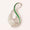 Load image into Gallery viewer, Teardrop Diamond Pendant, 14k Solid Gold, Natural Diamonds, Enamel Pendant, Cluster Set Necklace, Stacking Statement Jewelry, Gift for Her
