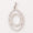 Load image into Gallery viewer, Oval Loop Diamond Pendant, 14k Solid Gold, Natural Diamonds, Layered Circle Necklace, Minimalist Stacking Pendant, Gift for Her
