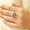 Load image into Gallery viewer, Flower Diamond Ring, Blue Sapphire Gemstone Ring, 14K Solid Gold, Natural Diamonds, Cocktail Statement Ring, Ready To Ship
