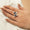 Load image into Gallery viewer, Blue Sapphire Butterfly Diamond Ring, 14K Solid Gold, Natural Diamonds, Insect Jewelry, Gemstone Cocktail Ring, Ready To Ship
